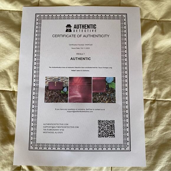 Authentic GUCCI Red Leather Long Slim Double-Sided Wallet w/ COA. Quiet Luxury - Picture 13 of 15